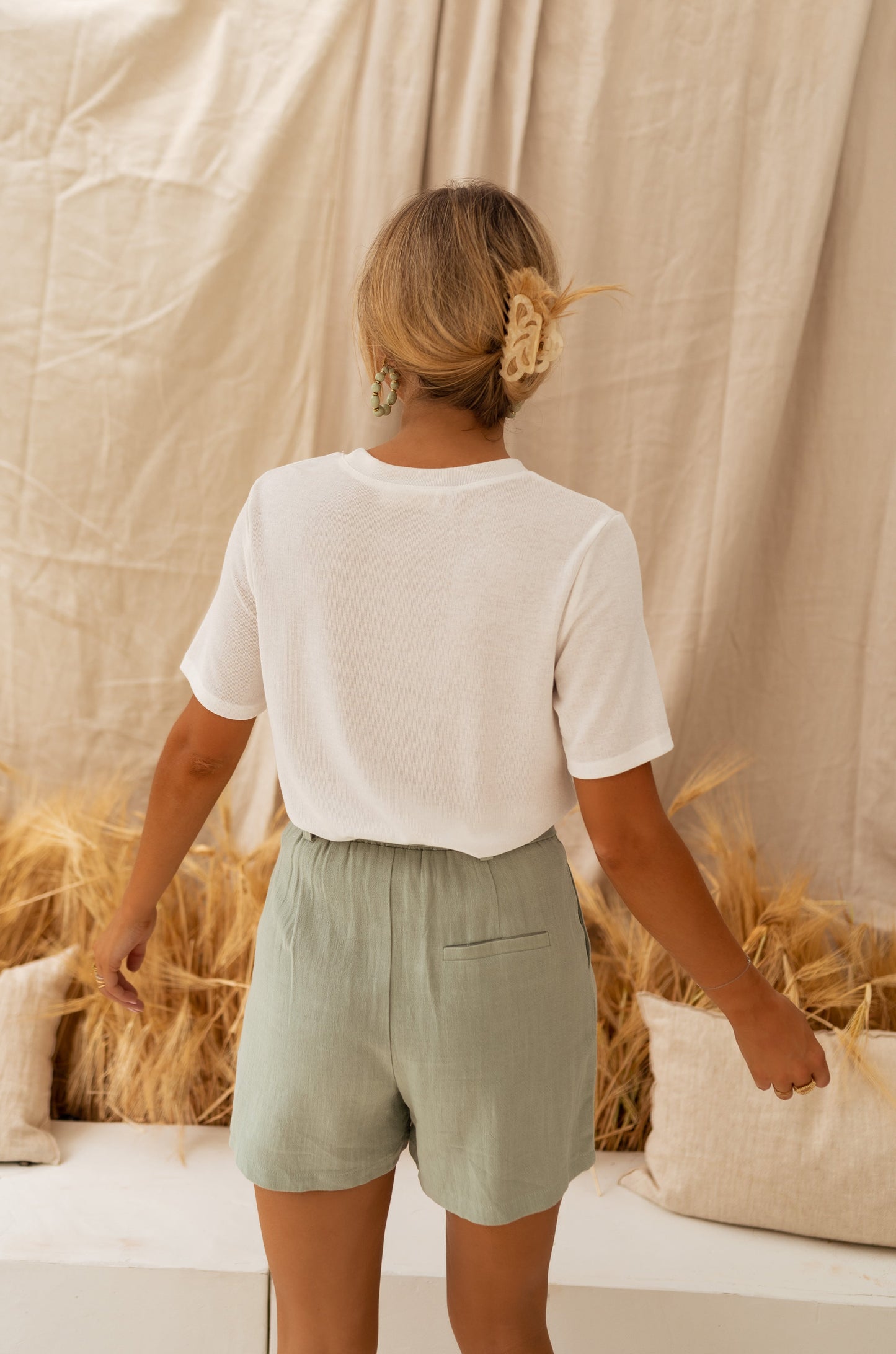 Khaki Nadia Shorts