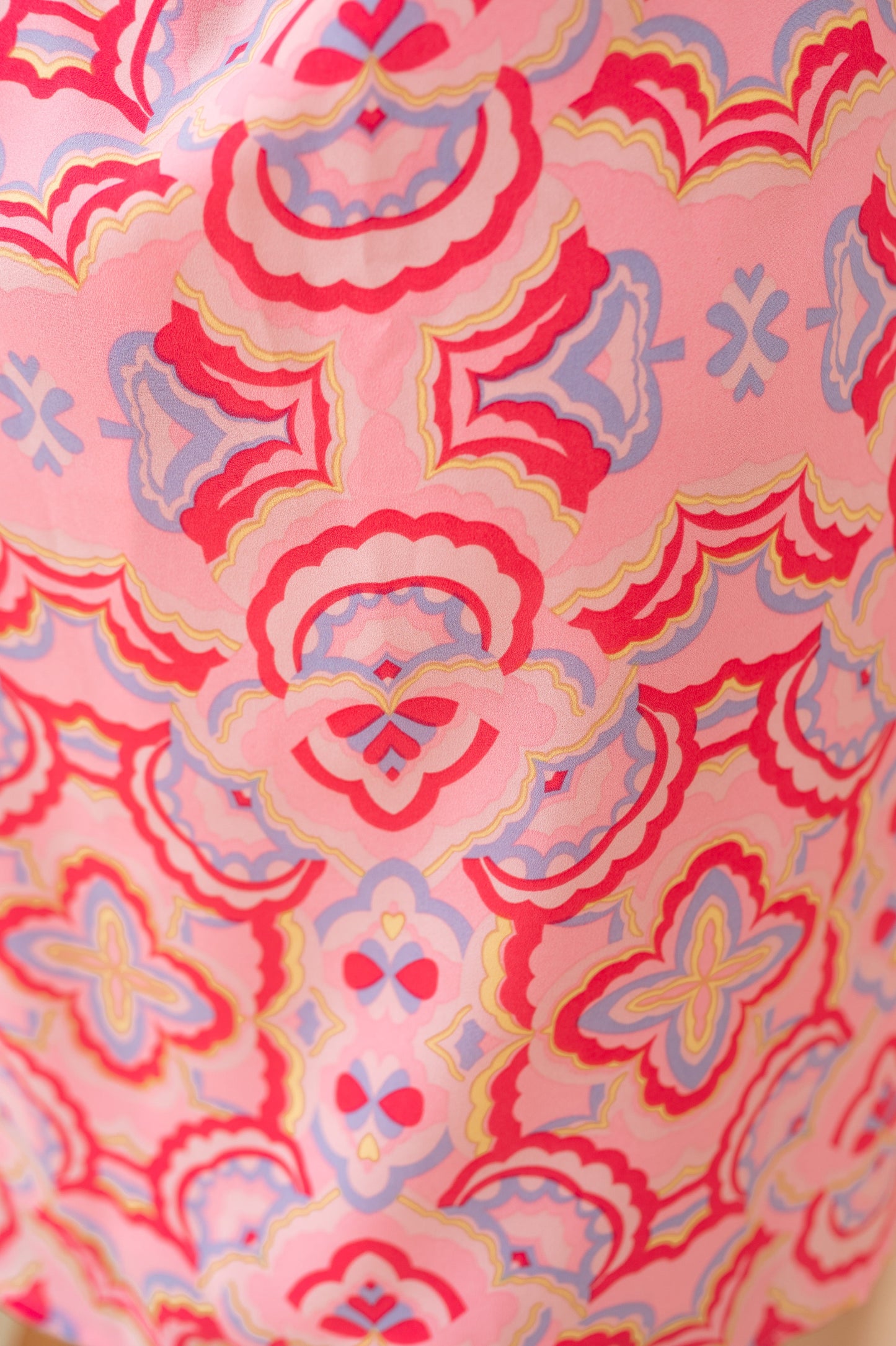Pink Patterned Lenna Dress